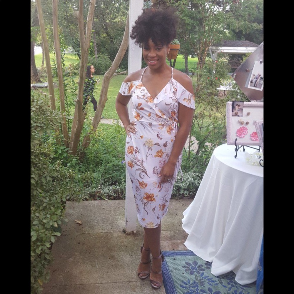 Asos Floral Wrap Dress. Size 8